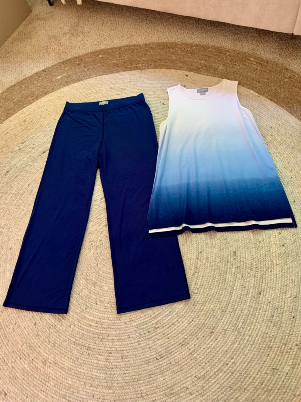 Wide leg Knit Pants and Matching Top